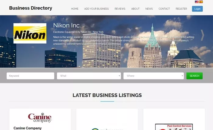 responsive business directory template