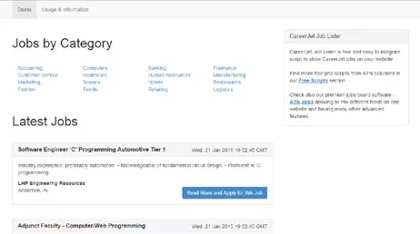 CareerJet Job Site Script