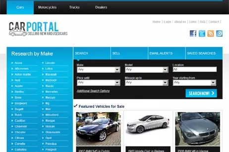 cars template demo php script