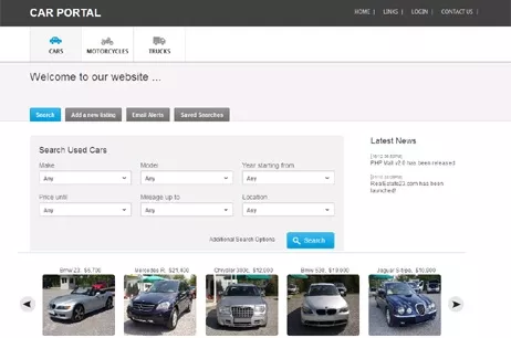 Car Portal Template Demo