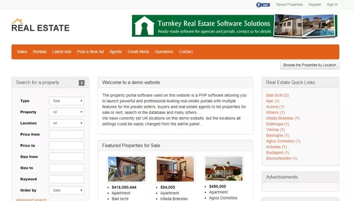 Real Estate Portal Template