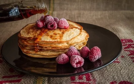 Pancakes with Maple Syrup